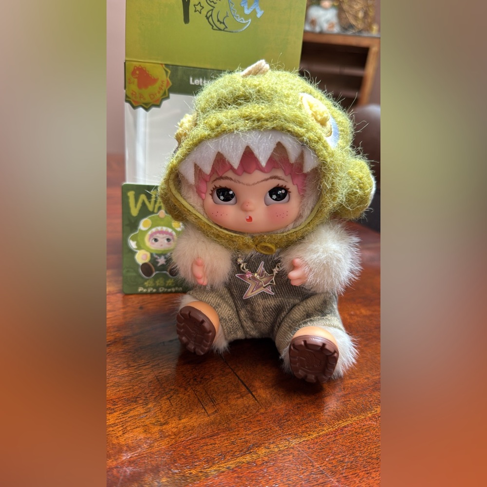 Letsvan Wakuku Popo Dragon Labubu Plush Plushie Strap Keychain New!